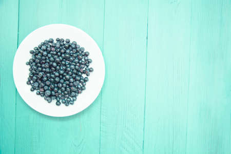 Ripe blueberries on a beautiful background