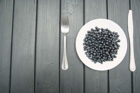 Ripe blueberries on a beautiful background