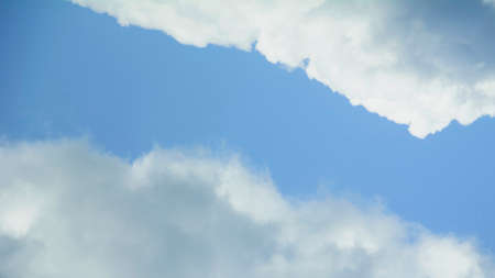 Beautiful blue sky with beautiful big clouds