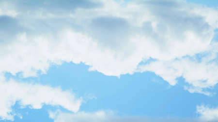 Blue sky with beautiful cloudsの写真素材