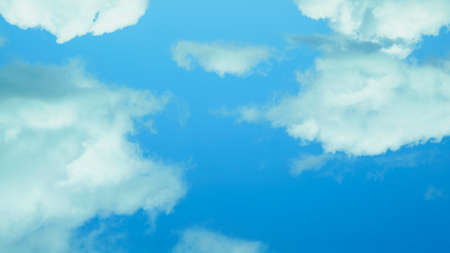 Blue sky with beautiful cloudsの写真素材