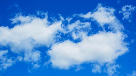 Blue sky with beautiful cloudsの写真素材