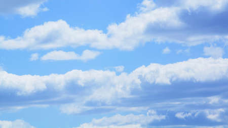 Blue sky with beautiful cloudsの写真素材