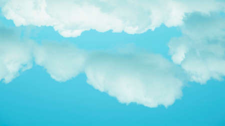 Blue sky with beautiful cloudsの写真素材