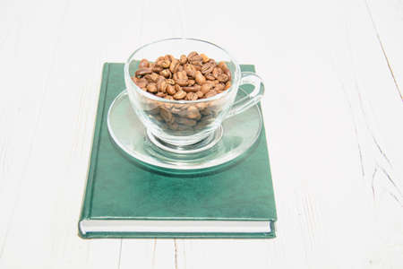 Coffee beans background close upの写真素材