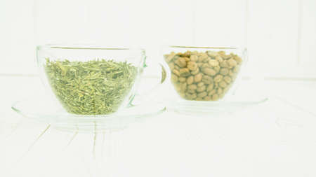 Coffee beans background close upの写真素材