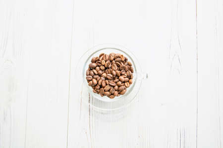 Coffee beans background close upの写真素材
