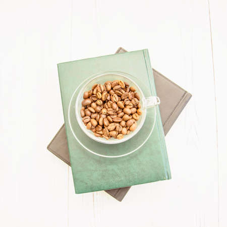 Coffee beans background close upの写真素材