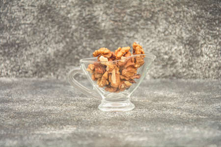 Raw fresh sunflower, pumpkin and walnut seeds, ready to eatの写真素材