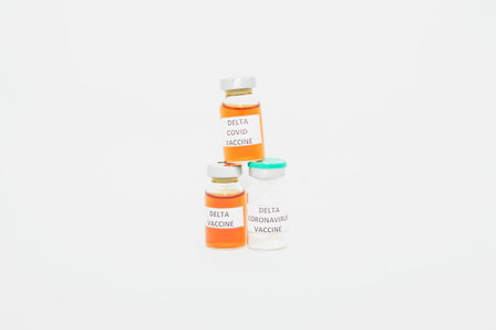 Medical vaccine against close upの写真素材