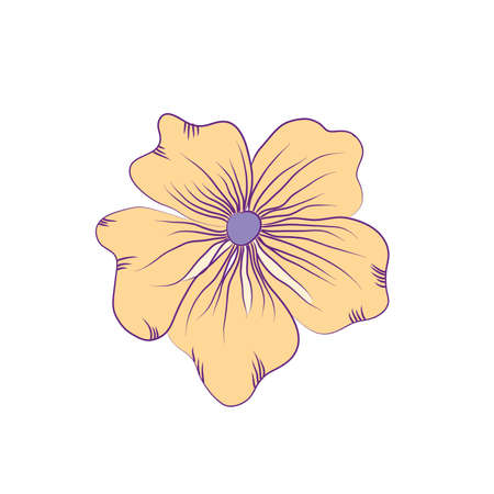 Sketch of a flower. Spring season - Vectorのイラスト素材