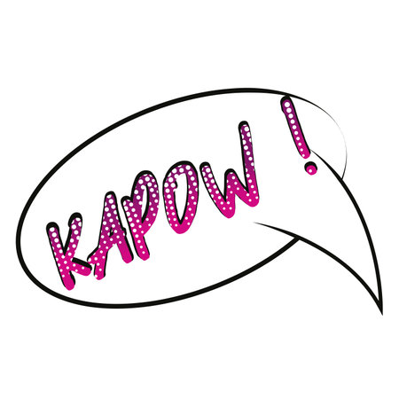 Comic speech bubble. Kapow comic expression - Vectorのイラスト素材