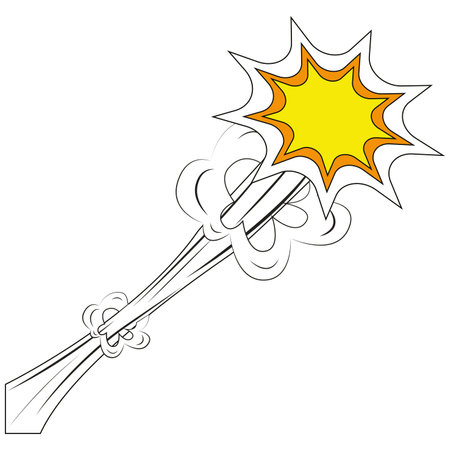 Comic explosion effect. Pop art - Vector illustrationのイラスト素材
