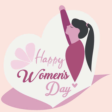 Happy womens day card. March 8th - Vectorのイラスト素材