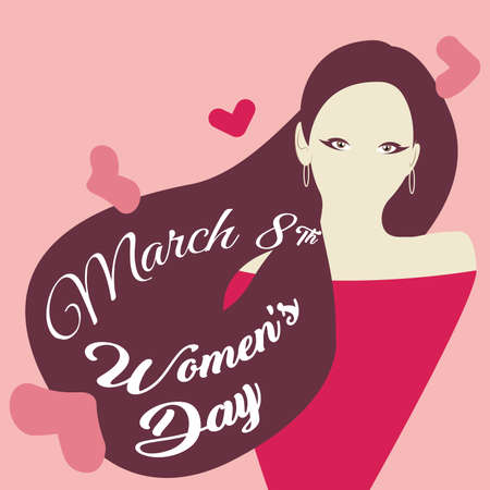 Happy womens day card. March 8th - Vectorのイラスト素材