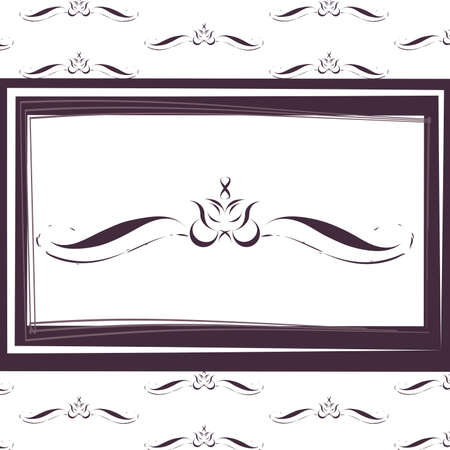 Vintage wallpaper of arabesquesのイラスト素材