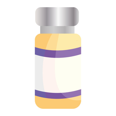 Isolated vial icon. Medical treatment. Vaccination concept - Vectorのイラスト素材