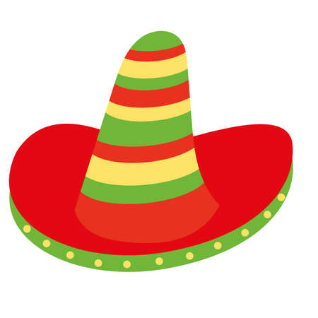 Traditional mexican hat icon. Mexican folklore - Vectorのイラスト素材