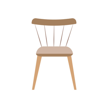 Isolated elegant chair icon Home decorationのイラスト素材