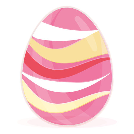 Isolated colored easter egg Spring seasonのイラスト素材