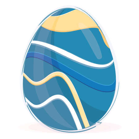 Isolated colored easter egg Spring seasonのイラスト素材