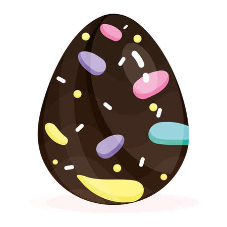 Isolated colored easter egg Spring seasonのイラスト素材