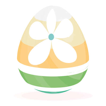 Isolated colored easter egg Spring seasonのイラスト素材