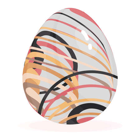 Isolated colored easter egg Spring seasonのイラスト素材