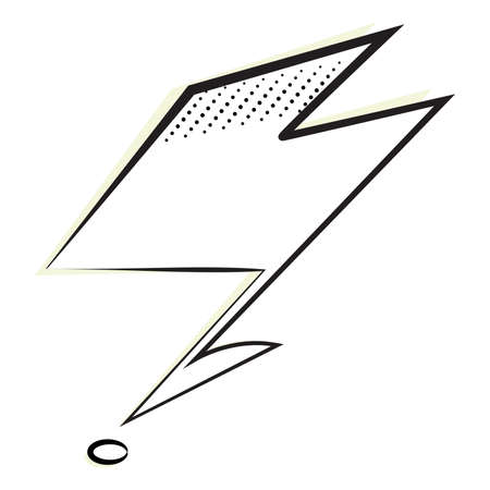 Isolated empty comic bubble chatのイラスト素材