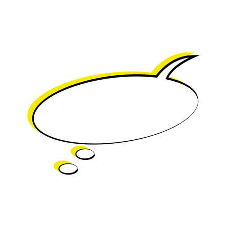 Isolated empty comic bubble chatのイラスト素材