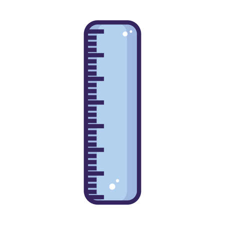 Isolated ruler icon school supply iconのイラスト素材