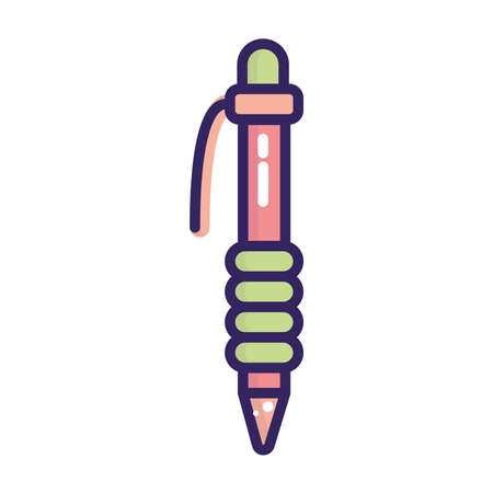 Isolated pen icon school supply iconのイラスト素材