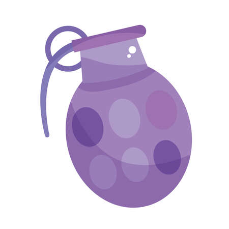 Isolated grenade flat design icon Vectorのイラスト素材