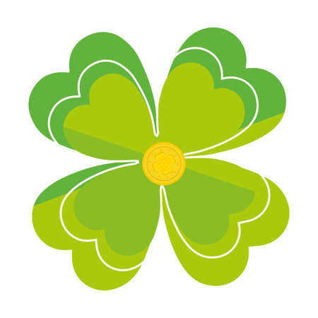 Isolated patrick day green clover Vectorのイラスト素材