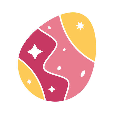 Isolated decorated easter egg Easter season Vectorのイラスト素材
