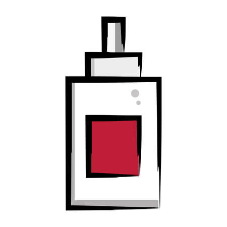 Isolated sketch of a glue bottle School supply Vectorのイラスト素材