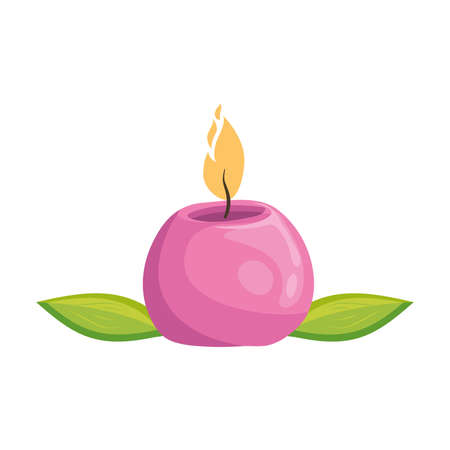 Isolated colored spa candle icon Vectorのイラスト素材