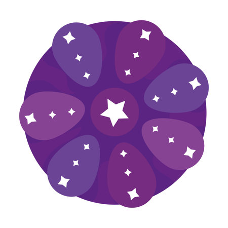 Isolated colored purple candy icon Vectorのイラスト素材