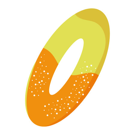 Isolated colored donut shape candy icon Vectorのイラスト素材