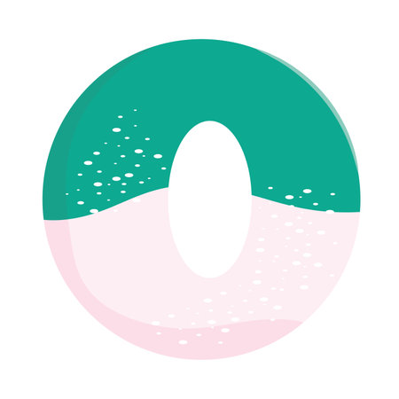 Isolated colored donut shape candy icon Vectorのイラスト素材