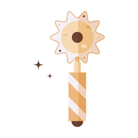 Isolated medieval roller blade weapon icon Vectorのイラスト素材