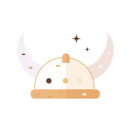 Isolated medieval knight helmet icon Vectorのイラスト素材