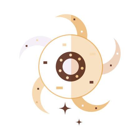 Isolated medieval roller blade weapon icon Vectorのイラスト素材