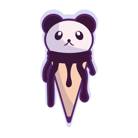 Isolated colored ice cream icon Vectorのイラスト素材