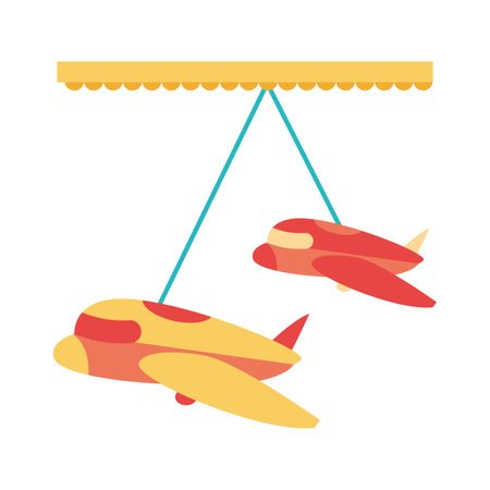 Isolated airplane wheel amusement park icon Vectorのイラスト素材