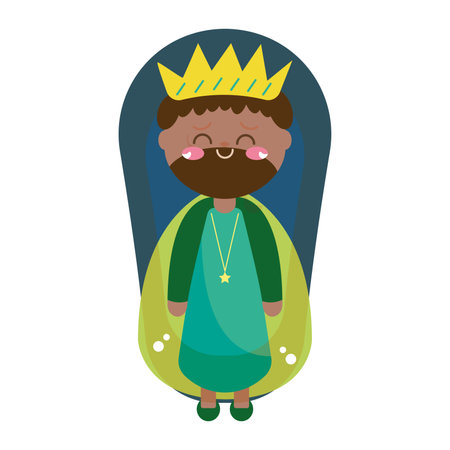 Isolated wise men Nativity character Christmas character Vectorのイラスト素材