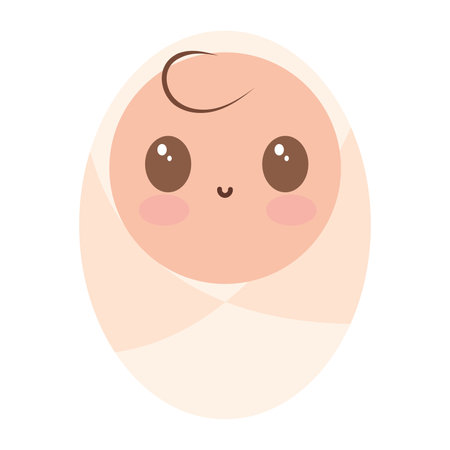 Isolated baby Jesus Nativity Character Christmas season Vectorのイラスト素材