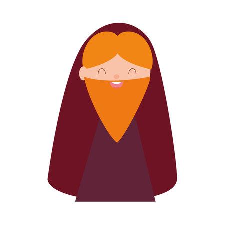Isolated wise men Nativity character Christmas character Vectorのイラスト素材