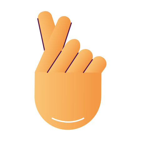 Isolated colored hand gesture icon Vectorのイラスト素材