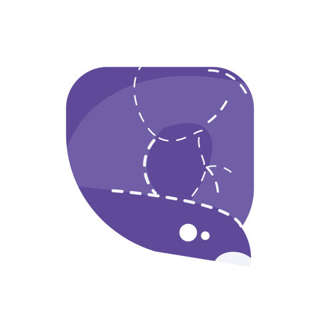 Isolated purple hand gesture icon Vectorのイラスト素材